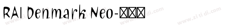 RAI Denmark Neo字体转换